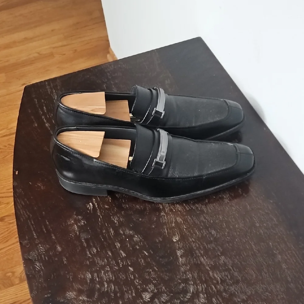 Men's Calvin Klein Leather Loafers Size 8 - Picture 9 of 13